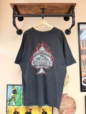 2003 Orange County Choppers Y2K Vintage Flame Spade Shirt West Coast
